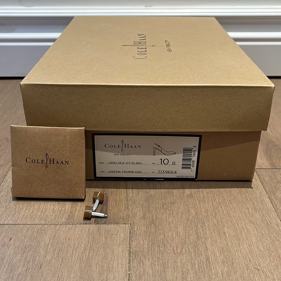 Cole Haan Teal Chelsea Slingback Pumps - Picture 7 of 8